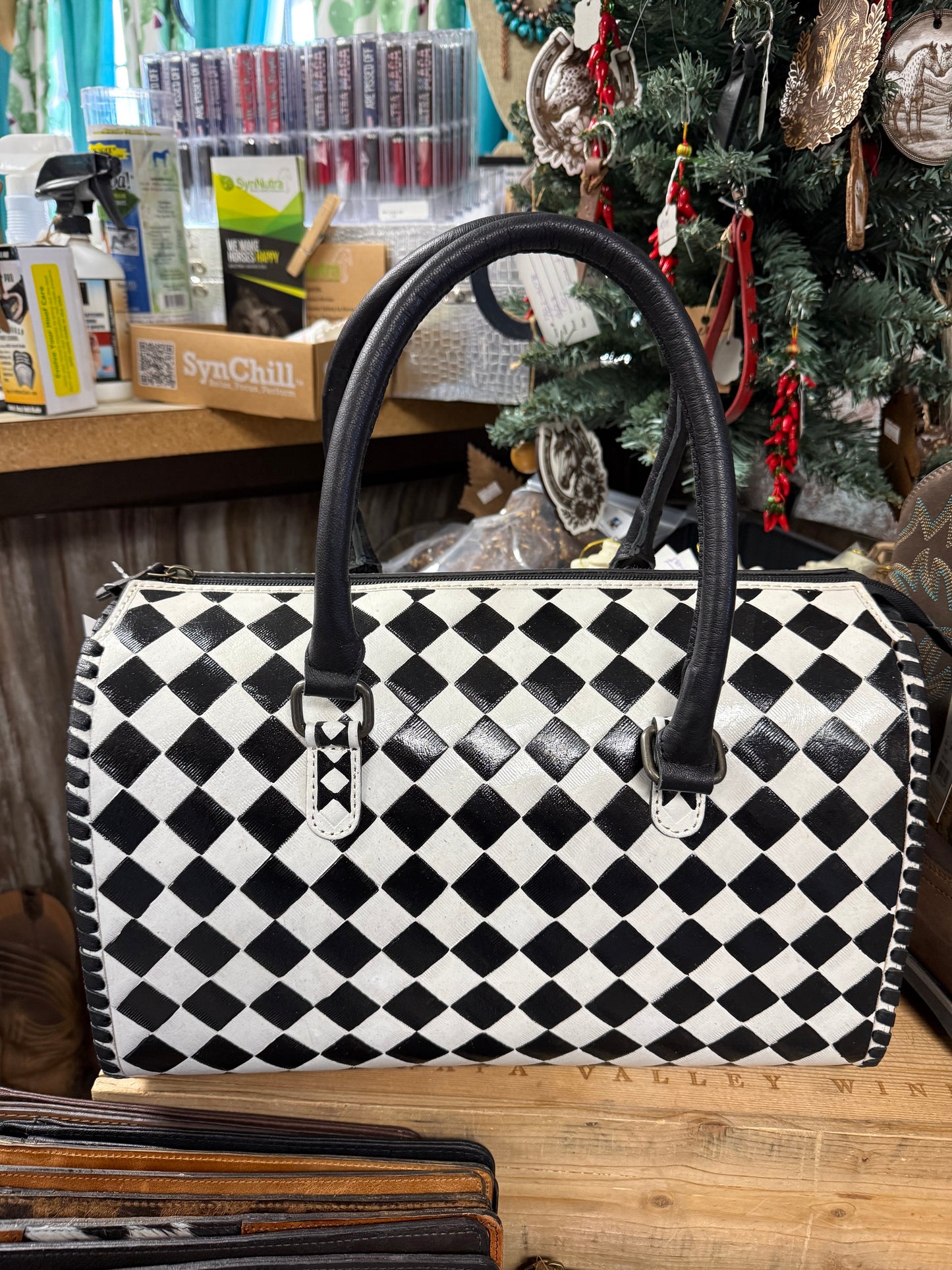 Checkered Speedy Bag