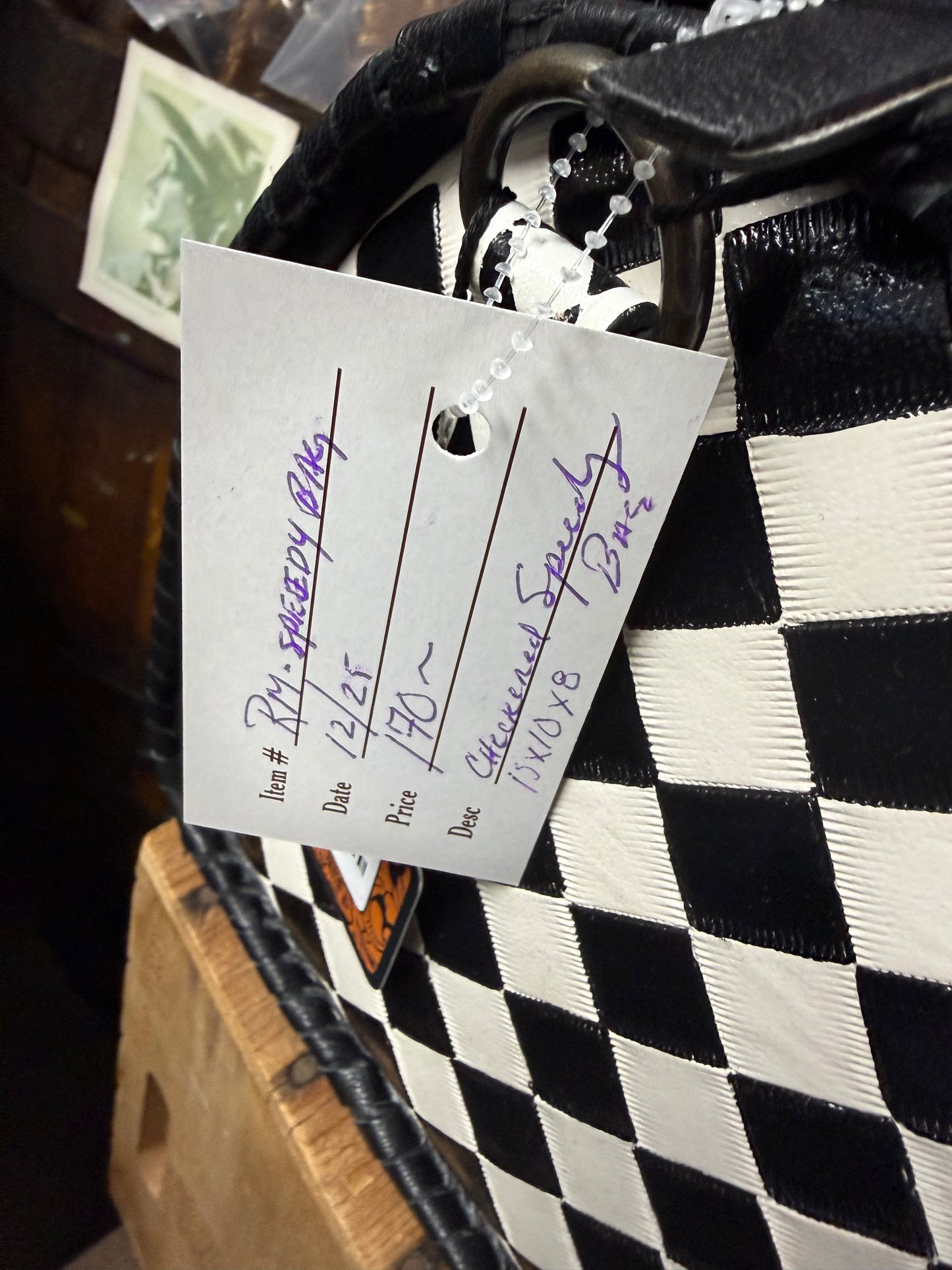 Checkered Speedy Bag