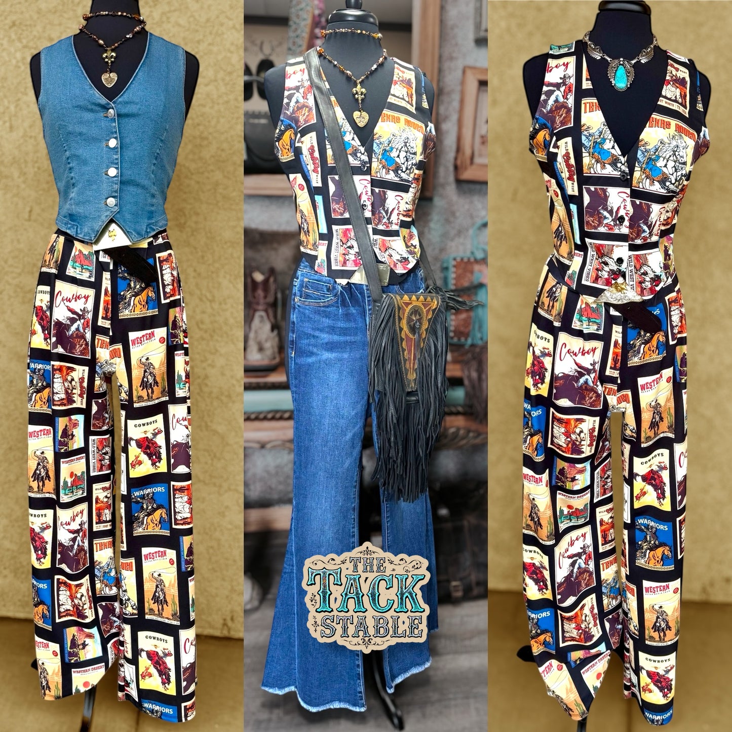 "Long Live Cowboys" Vest