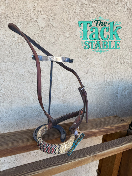 Rawhide braided noseband