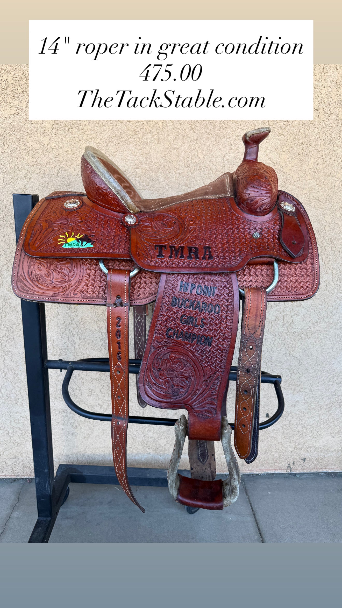 14" Maverick Saddle Co. Rope Saddle